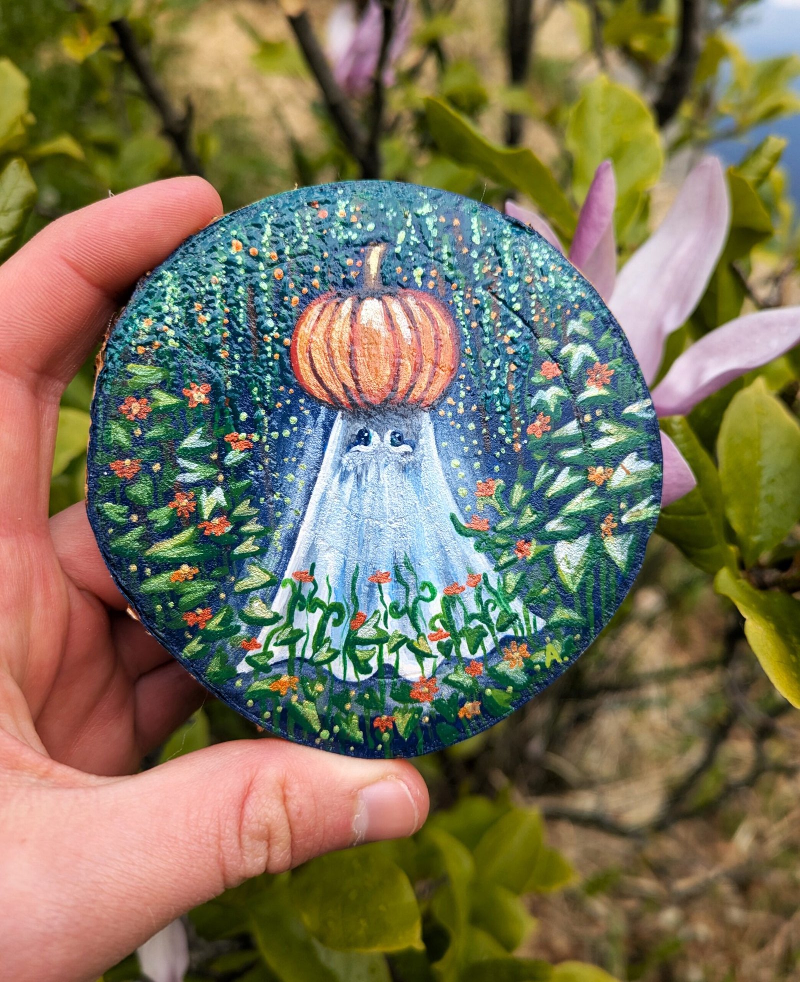 Ghost Pumpkin/ Ghosts celebrating the moon - Image 2