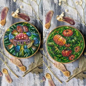 Whimsy mushrooms/ Pumpkin parade