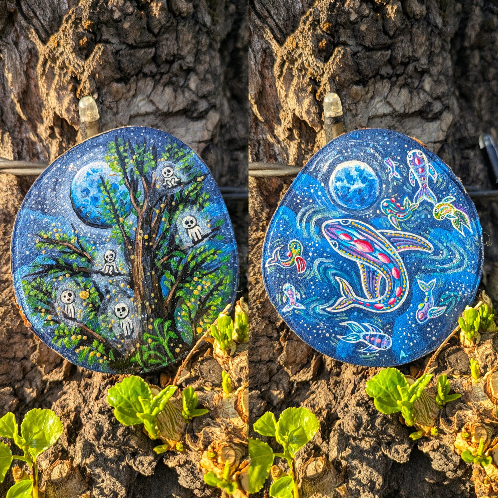 Cosmic ocean/ Ghibli forest spirits