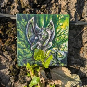 "Gargoyle in the garden"