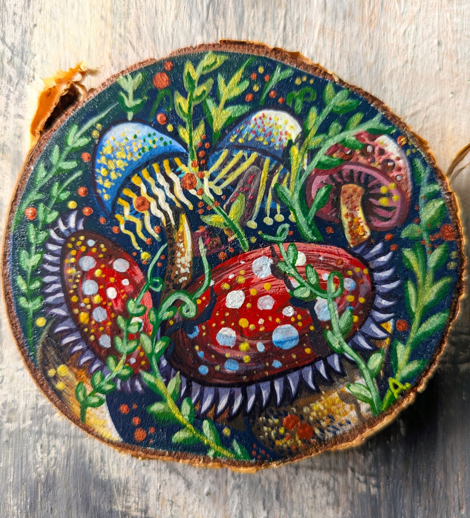 Mushroom and fern composition - Image 5